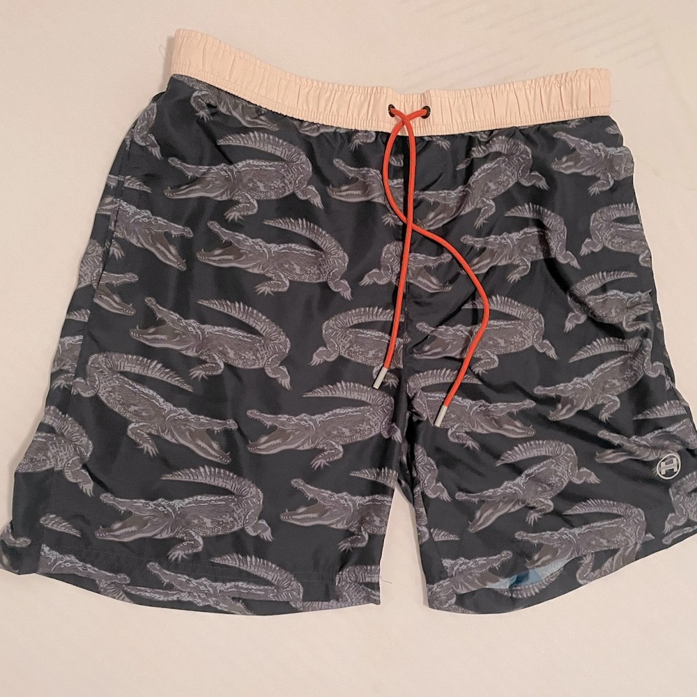 Men’s Alligator Swim Trunks - L